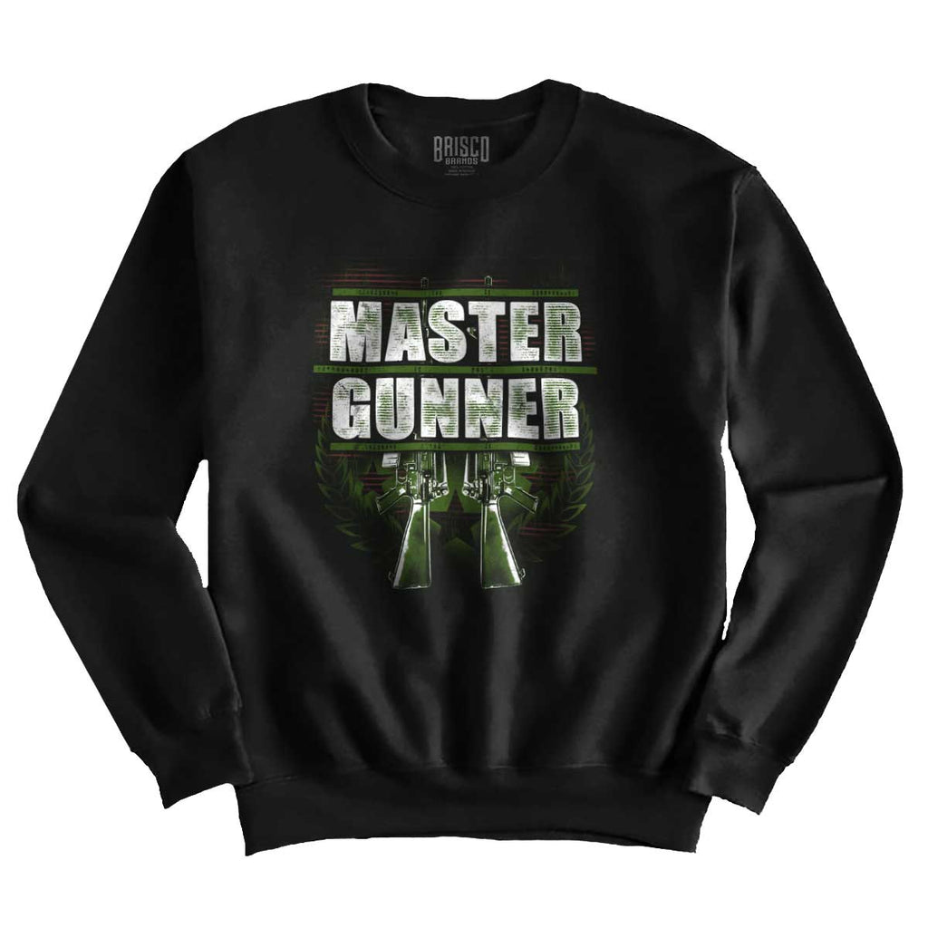 Black1|Master Gunner Crewneck Sweatshirt|Tactical Tees