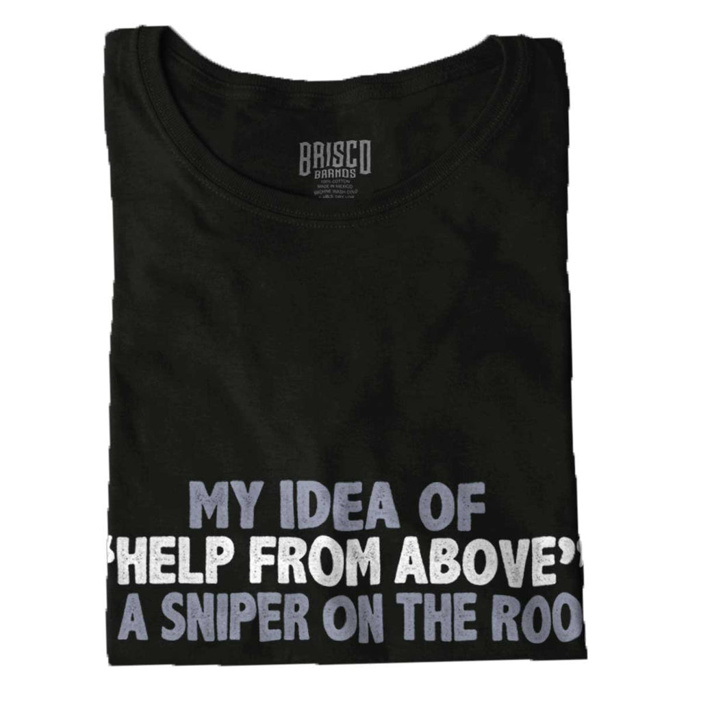 Black|Help From Above Ladies T-Shirt|Tactical Tees