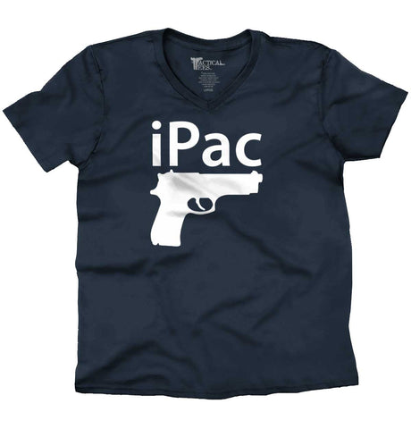 Navy|iPac V-Neck T-Shirt|Tactical Tees