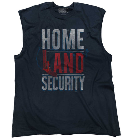 Navy|Homeland Security Sleeveless T-Shirt|Tactical Tees