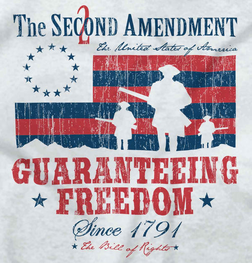White2|Guaranteeing Freedom Junior Fit V-Neck T-Shirt|Tactical Tees