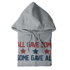 SportGrey|Some Gave All Zip Hoodie|Tactical Tees