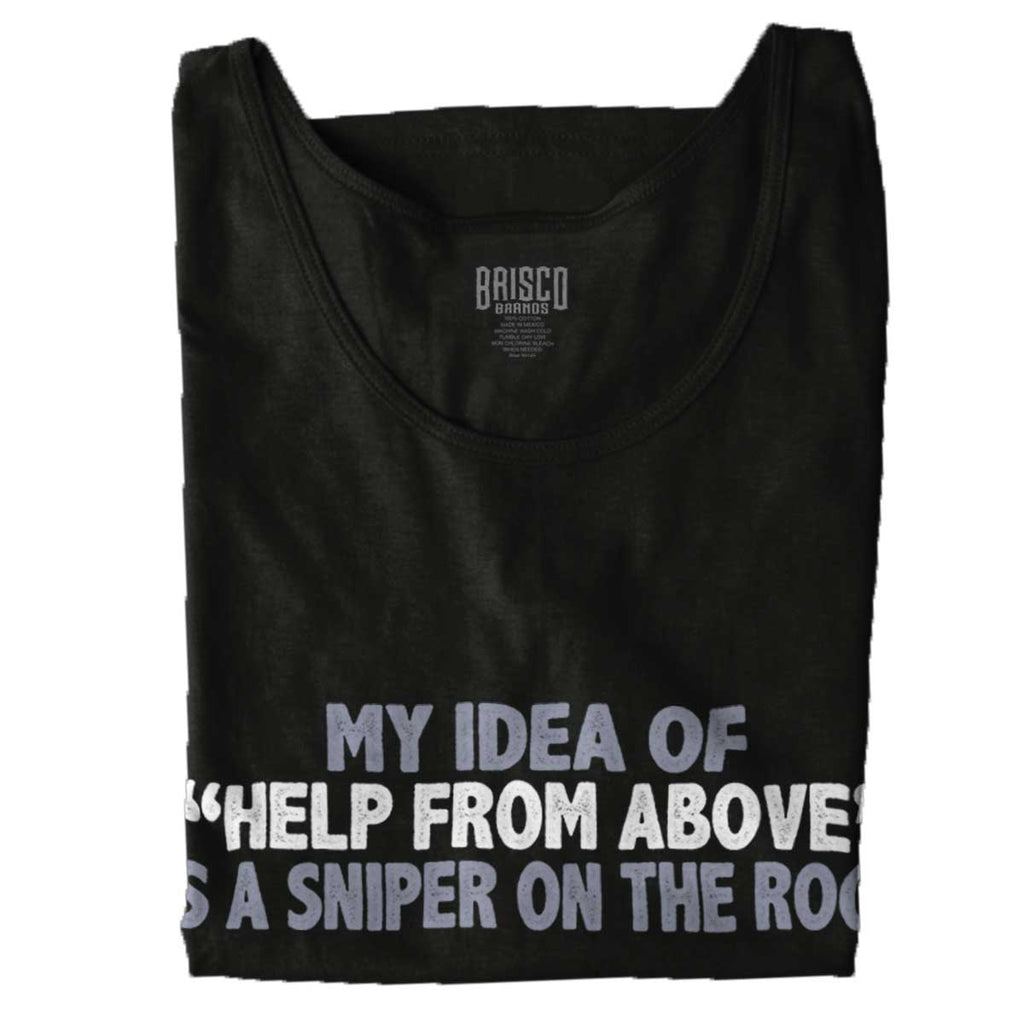 Black|Help From Above Tank Top|Tactical Tees