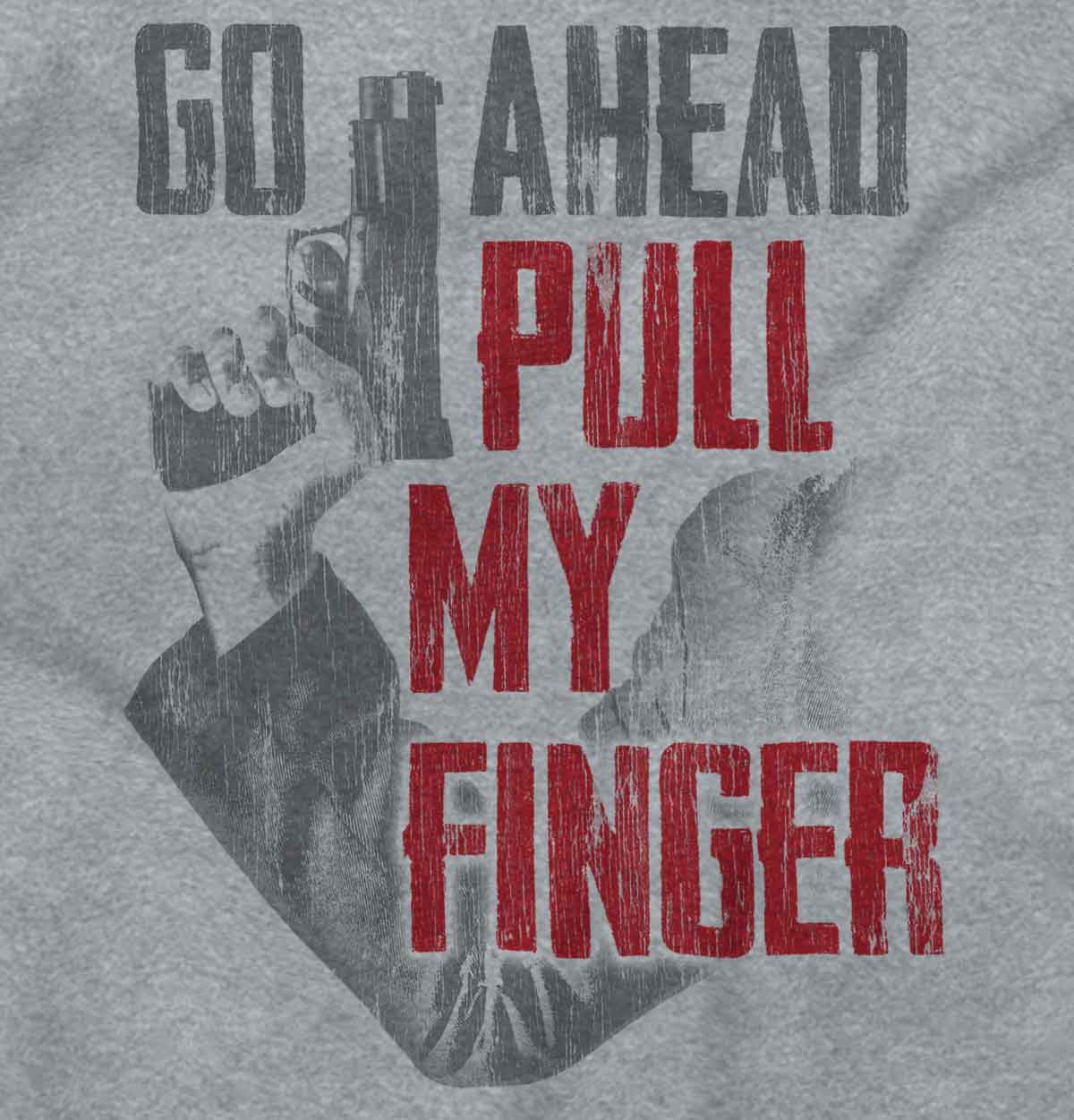 SportGrey2|Go Ahead Pull My Finger V-Neck T-Shirt|Tactical Tees