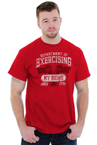 Male_Red1|DepartMalet of Exercising My Right T-Shirt|Tactical Tees