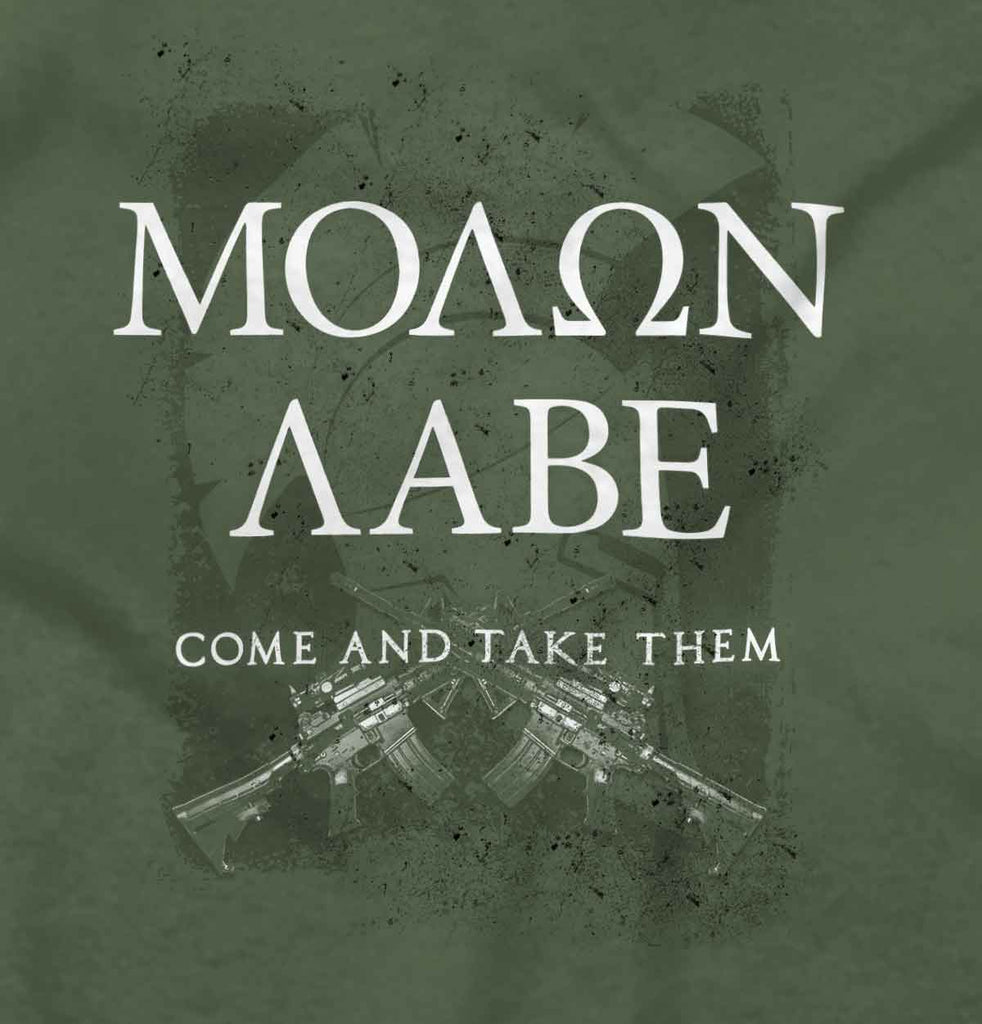 MilitaryGreen2|Molon Labe Crewneck Sweatshirt|Tactical Tees