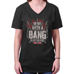 Black|Go Out With A Bang V-Neck T-Shirt|Tactical Tees