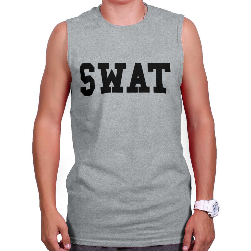 SportGrey|SWAT Logo Sleeveless T-Shirt|Tactical Tees