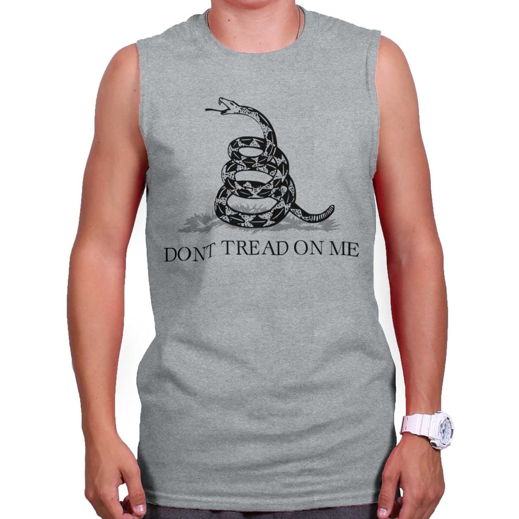SportGrey|Don’t Tread On Me Sleeveless T-Shirt|Tactical Tees