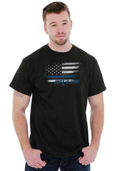 Male_Black3|Blue Lives Matter Fade T-Shirt|Tactical Tees