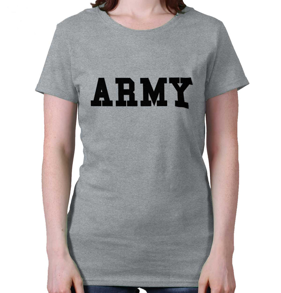 SportGrey|Army Logo Ladies T-Shirt|Tactical Tees