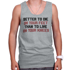 SportGrey|Die on Your Feet Tank Top|Tactical Tees