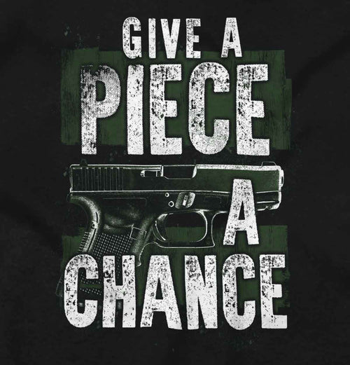 Black2|Give Piece a Chance Crewneck Sweatshirt|Tactical Tees