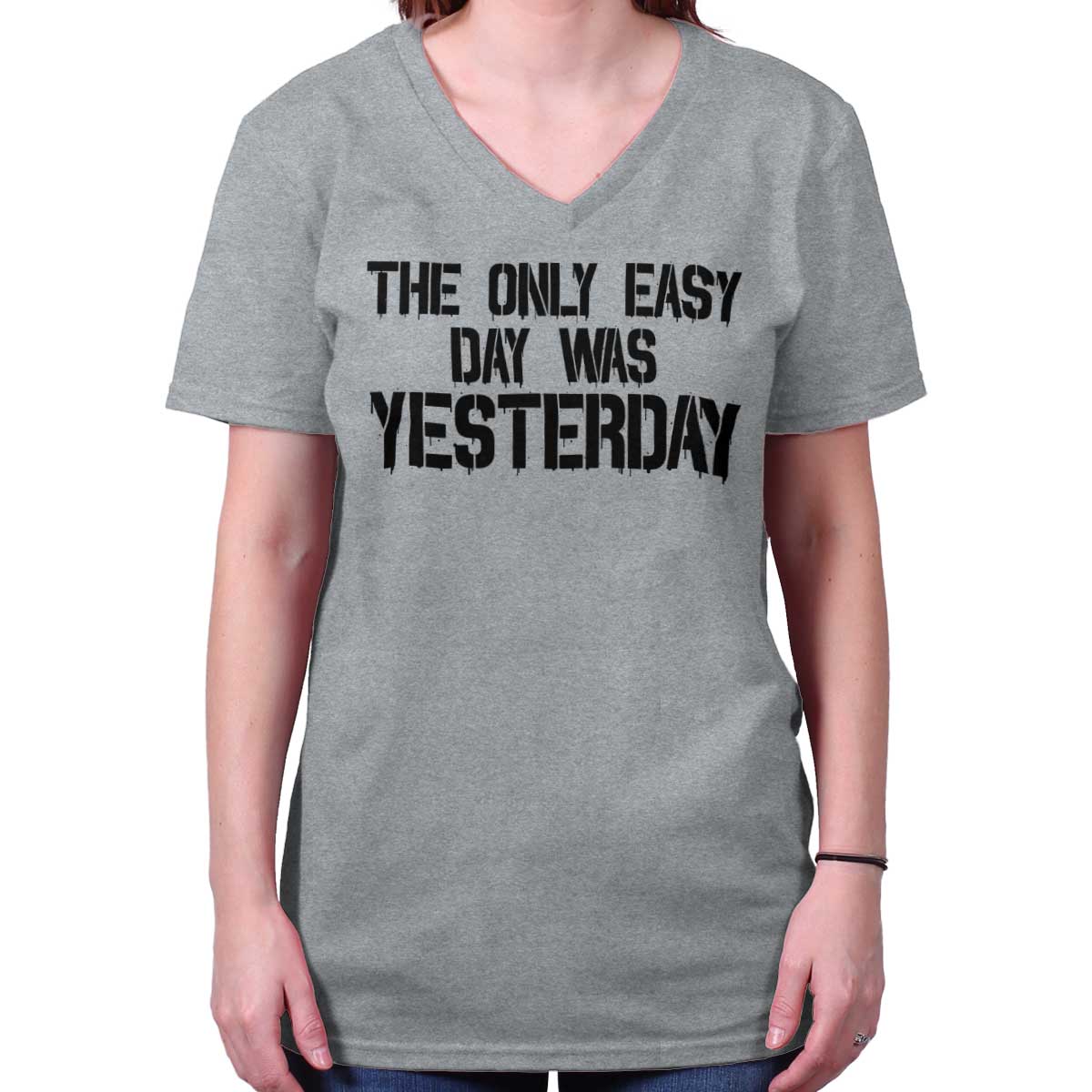 SportGrey|Yesterday V-Neck T-Shirt|Tactical Tees
