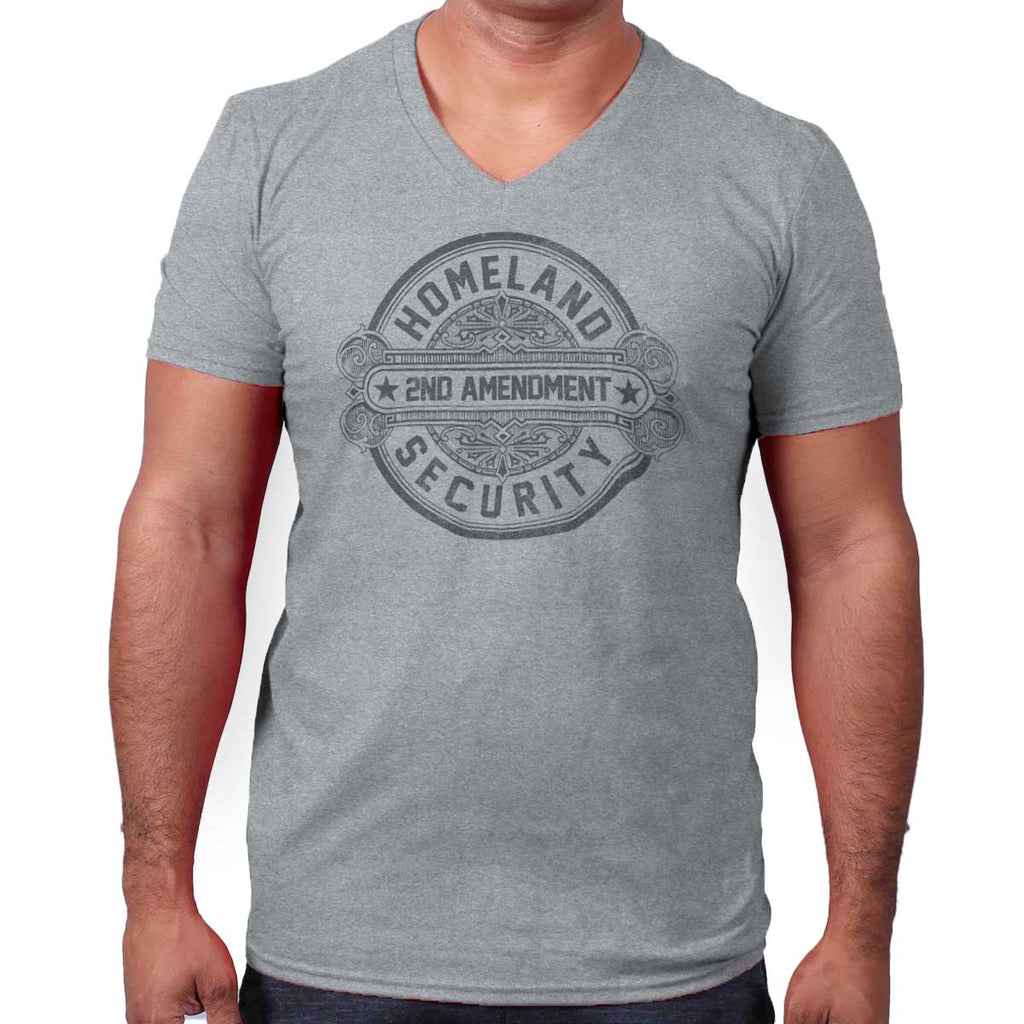 SportGrey|Homeland Security  AMaledMalet V-Neck T-Shirt|Tactical Tees