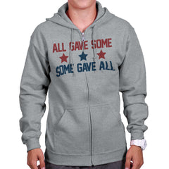 SportGrey|Some Gave All Zip Hoodie|Tactical Tees