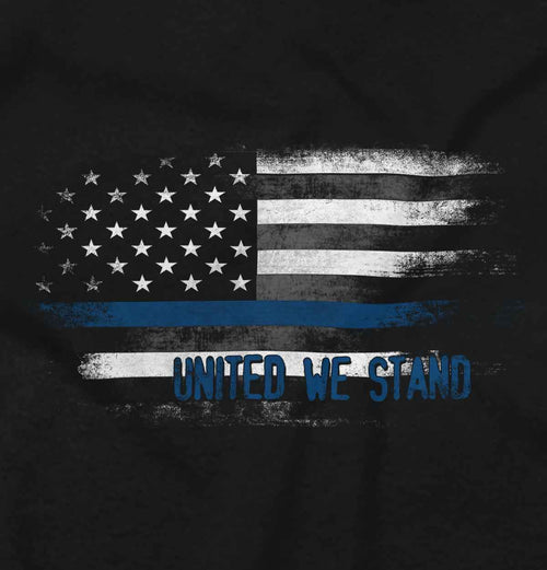 Black2|Blue Lives Matter Fade Crewneck Sweatshirt|Tactical Tees