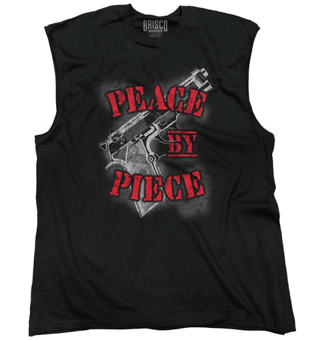 Black|Peace by Piece Sleeveless T-Shirt|Tactical Tees