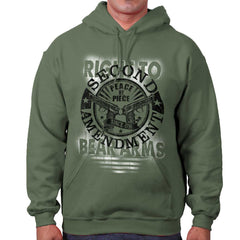 MilitaryGreen|Right To Bear Arms  AMaledMalet Hoodie|Tactical Tees