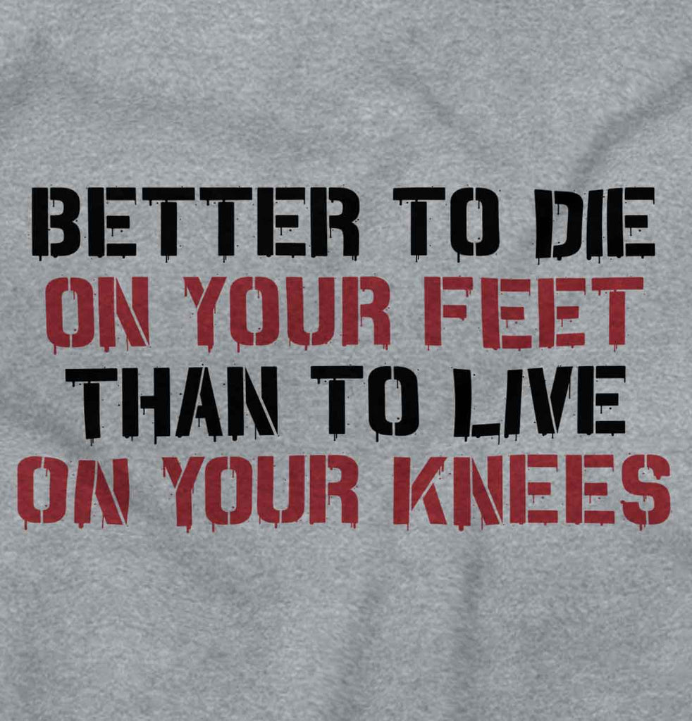 SportGrey2|Die on Your Feet Ladies T-Shirt|Tactical Tees