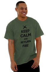 Male_MilitaryGreen1|Return Fire T-Shirt|Tactical Tees