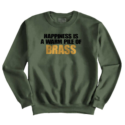 MilitaryGreen|Pile of Brass Crewneck Sweatshirt|Tactical Tees