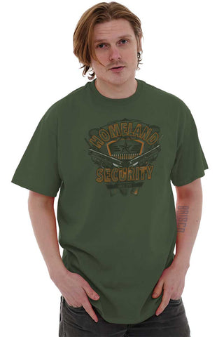 Male_MilitaryGreen1|Homeland Security T-Shirt|Tactical Tees