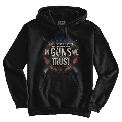 Black|In Guns We Trust Hoodie|Tactical Tees