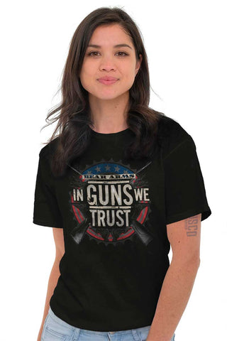 Male_Black1|In Guns We Trust T-Shirt|Tactical Tees