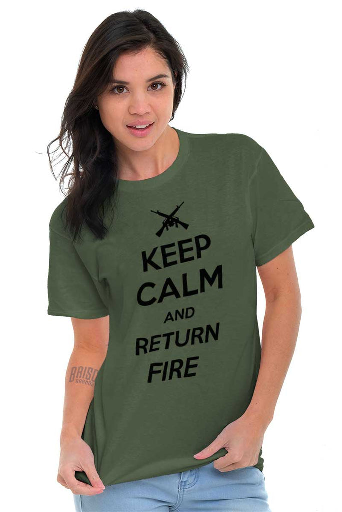 Female_MilitaryGreen2|Return Fire T-Shirt|Tactical Tees