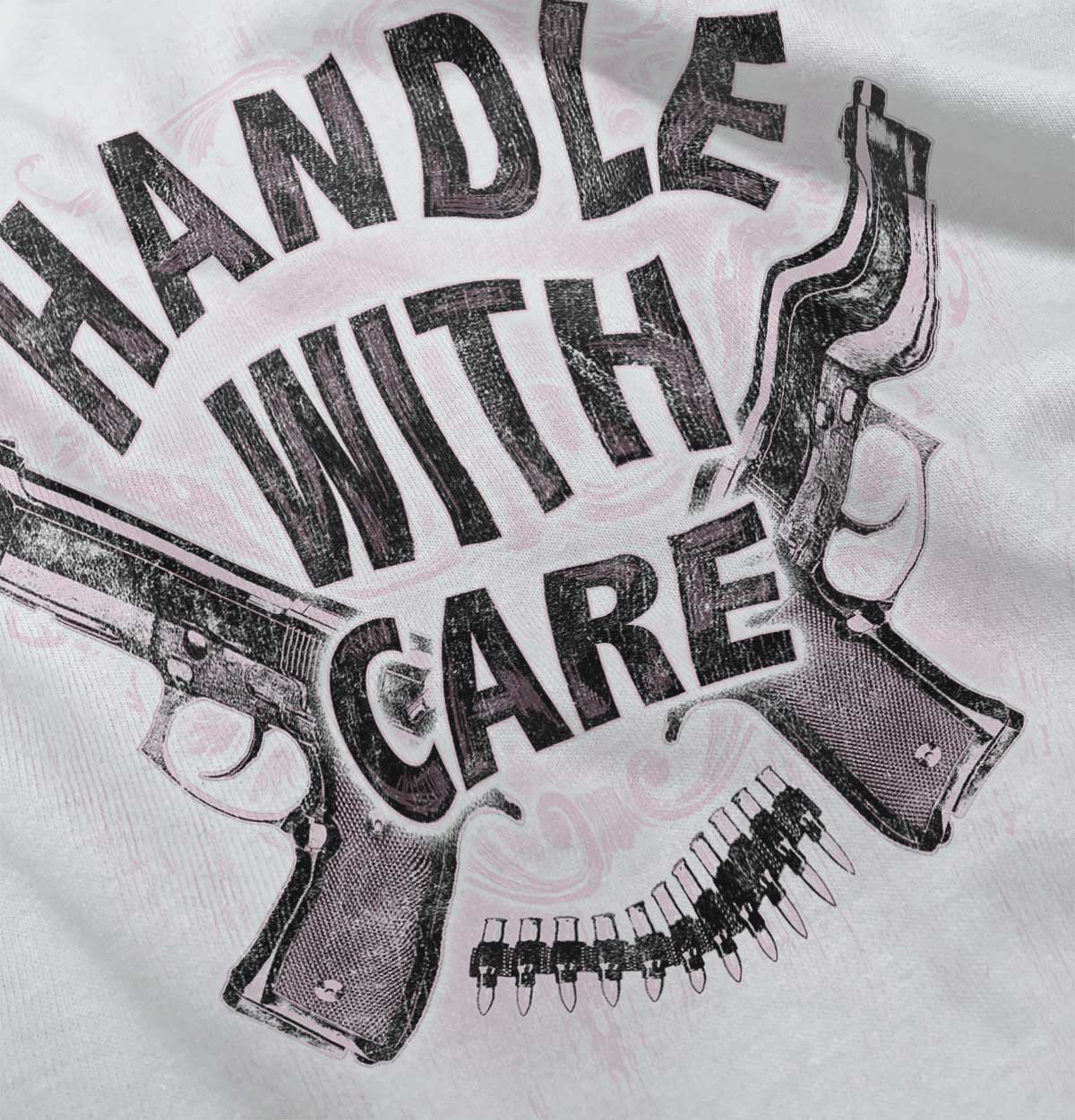 White|Handle With Care Tank Top|Tactical Tees