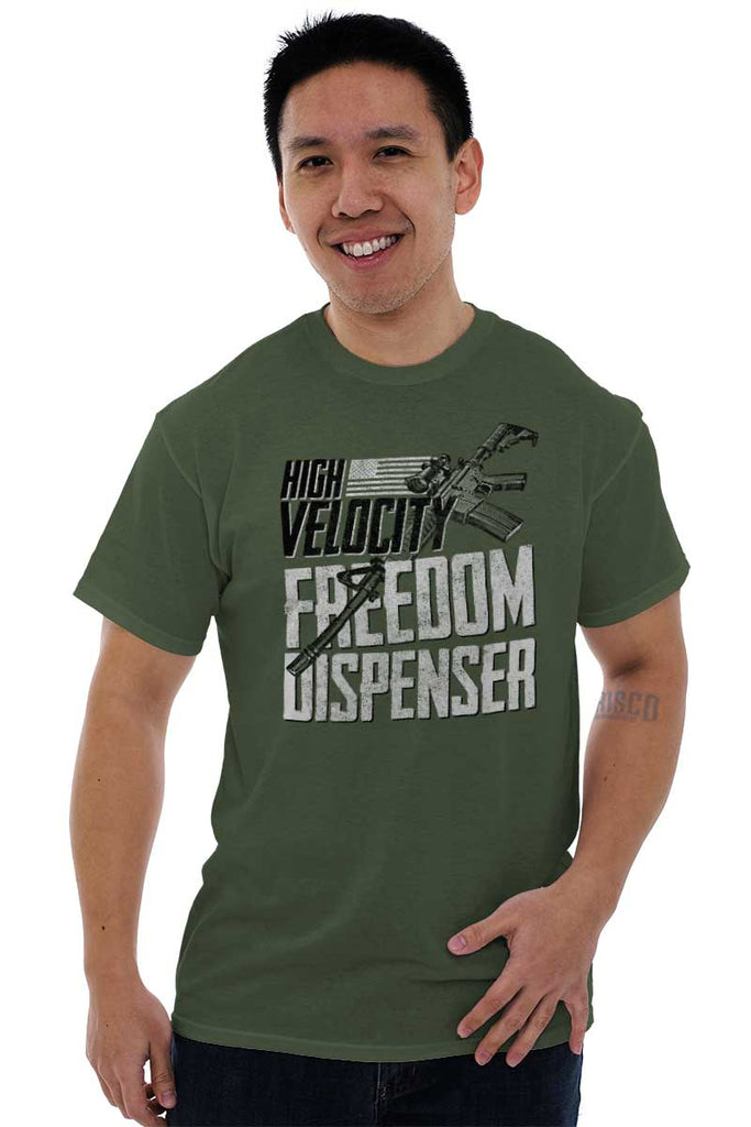 Male_MilitaryGreen2|Freedom Dispenser T-Shirt|Tactical Tees