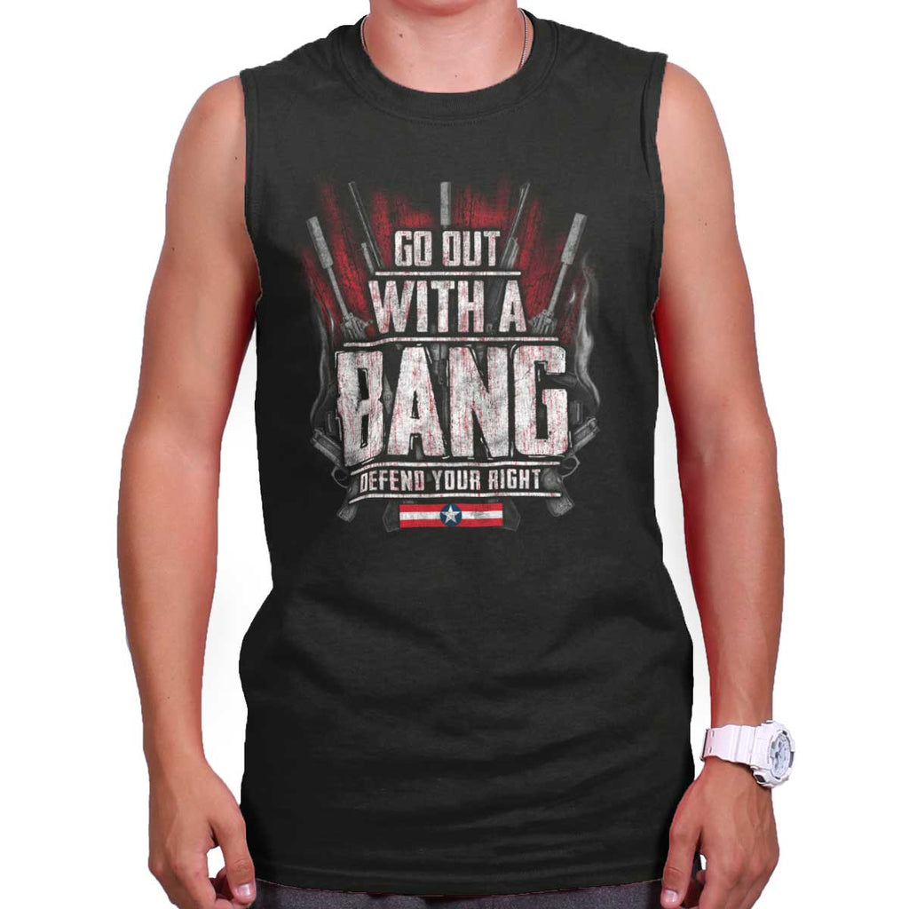 Black|Go Out With A Bang Sleeveless T-Shirt|Tactical Tees