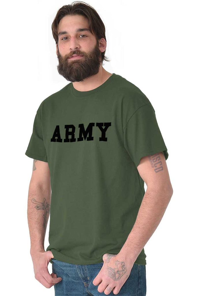 Male_MilitaryGreen2|Army Logo T-Shirt|Tactical Tees