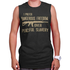 Black|Peaceful Slavery Sleeveless T-Shirt|Tactical Tees