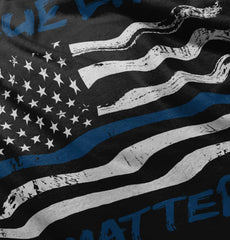 Black|Blue Lives Matter Horizontal Ladies T-Shirt|Tactical Tees