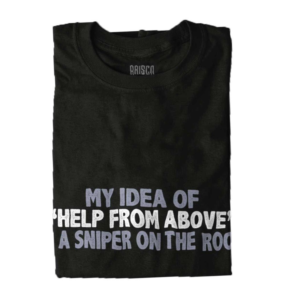 Black|Help From Above Long Sleeve T-Shirt|Tactical Tees