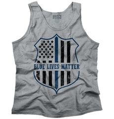 SportGrey1|Blue Lives Matter Flag Tank Top|Tactical Tees