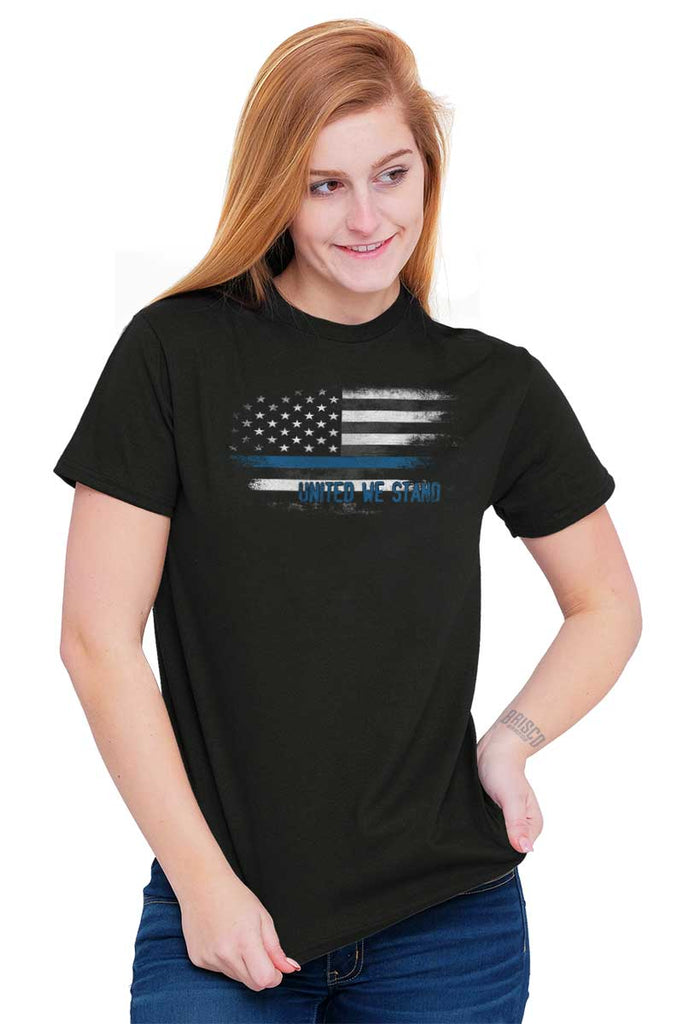 Female_Black2|Blue Lives Matter Fade T-Shirt|Tactical Tees