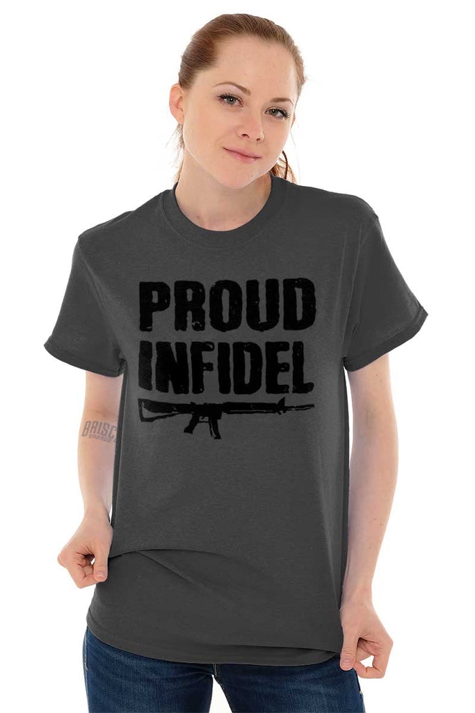 Female_Charcoal2|Proud Infidel T-Shirt|Tactical Tees