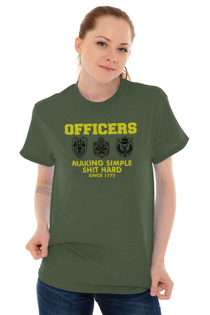 Female_MilitaryGreen2|Officers T-Shirt|Tactical Tees