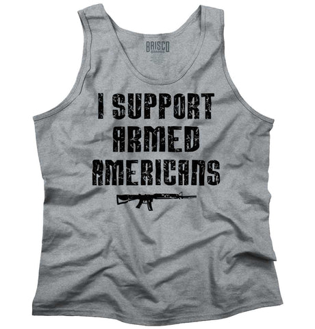 SportGrey|Support Armed Americans Tank Top|Tactical Tees