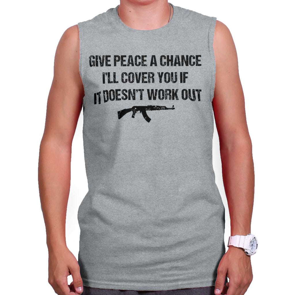 SportGrey|Peace a Chance Sleeveless T-Shirt|Tactical Tees