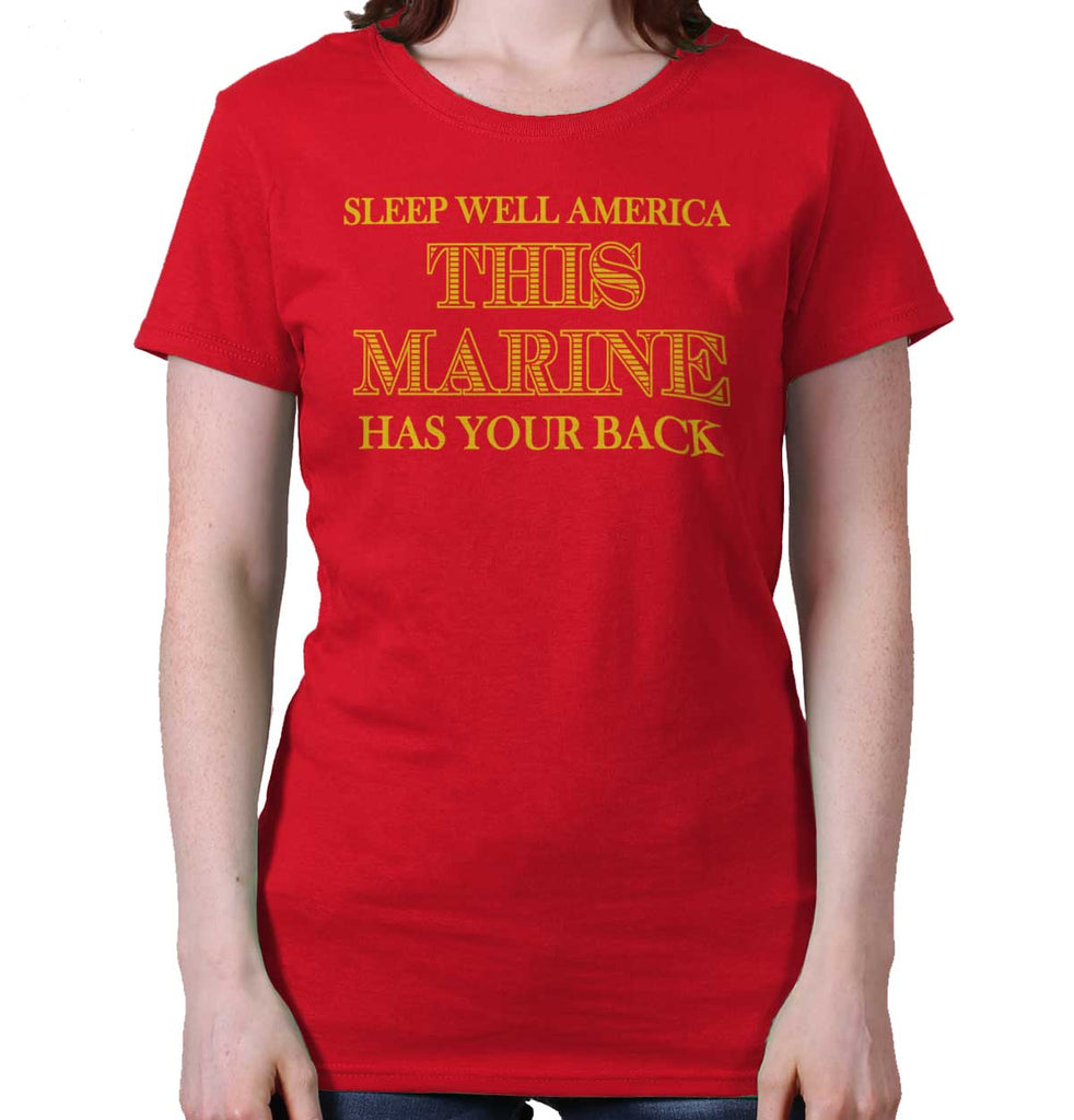 Red|This Marine Ladies T-Shirt|Tactical Tees